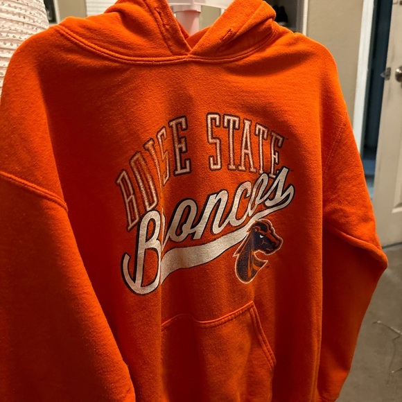 vintage boise state sweatshirt Hoodie Small Orange MV Sports NWOT Broncos - Picture 2 of 13